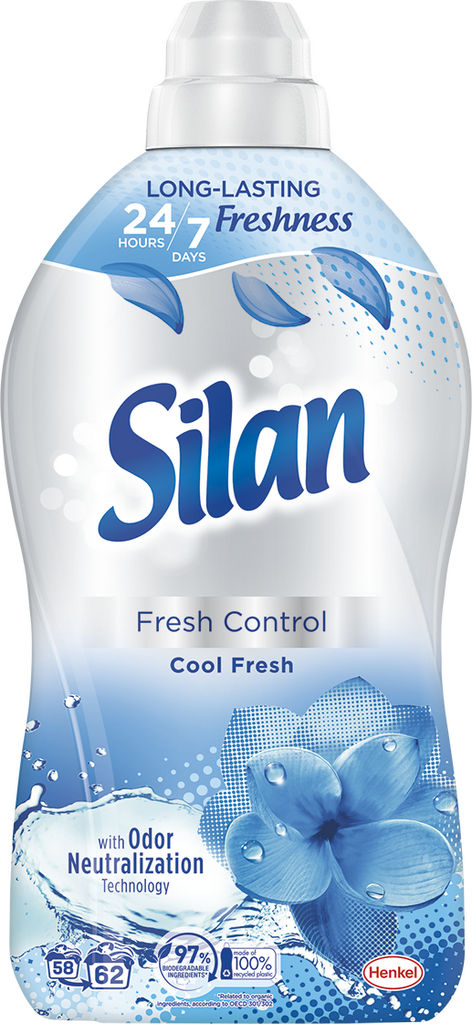 Mehčalec Silan, Cool Fresh, 62 pranj, 1,364 l