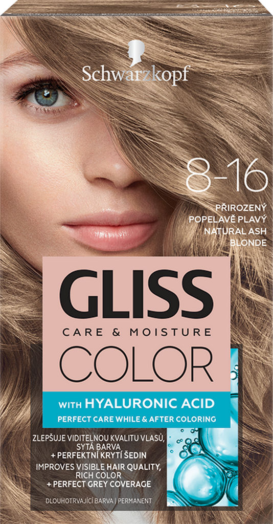 Barva za lase Gliss Color, 8 – 16 Natural Ash Blonde