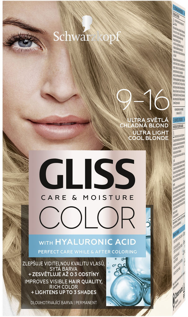 Barva za lase Gliss Color, 9 – 16 hladna svetlo blond