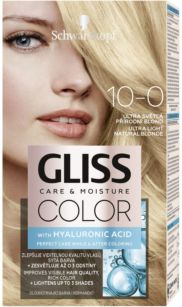 Barva za lase Gliss Color, 10.0 naravna svetlo blond