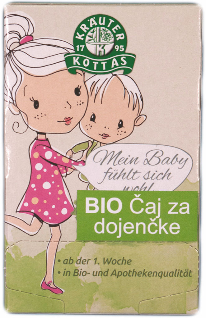 Čaj Bio Dr. Kottas, za dojenčke, kodrasta meta, 26 g