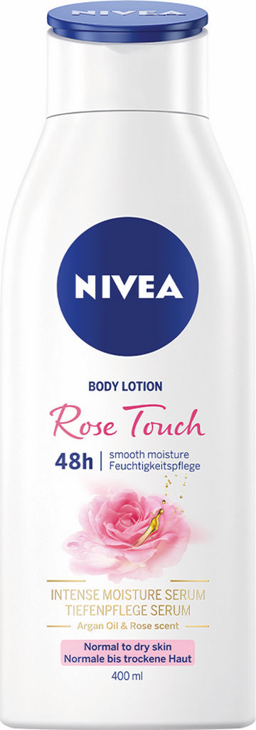 Losjon za telo Nivea, Rose Touch, 400 ml