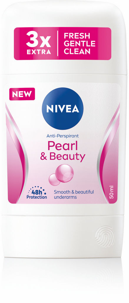 Dezodorant Nivea Pearl & Beauty, v stiku, ženski, 50 ml