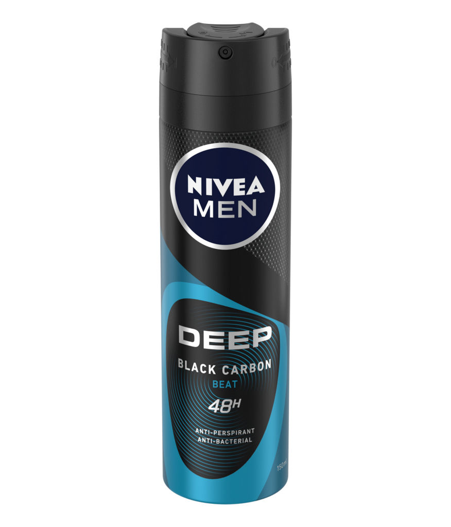 Dezodorant Nivea, Deep Beat sprej, za moške, 150 ml