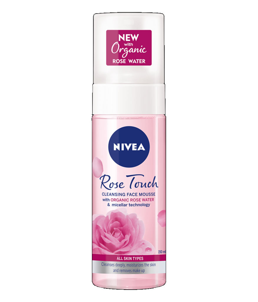 Pena za čiščenje obraza Nivea, Rose Touch, 150 ml