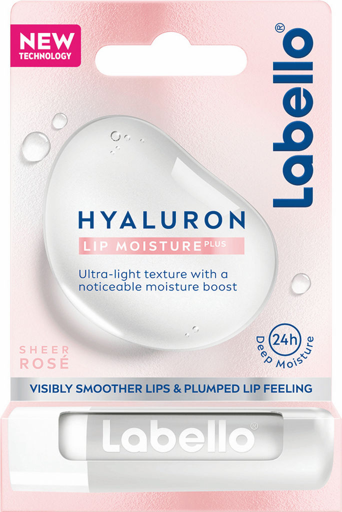 Balzam za ustnice Labello, Hyaluron, Rose, 5,5 ml