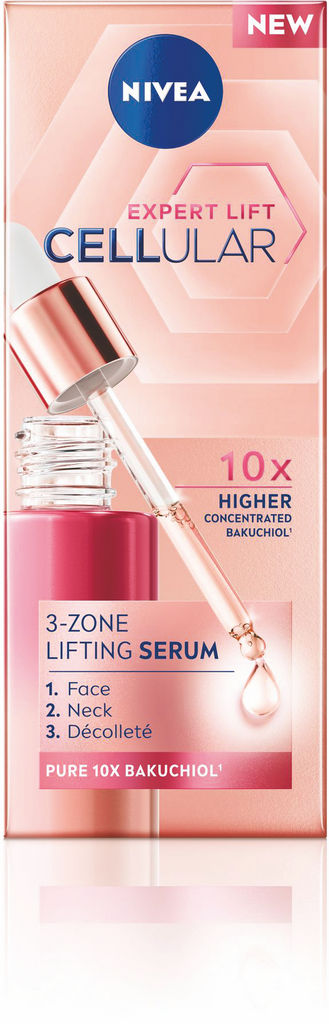Serum za obraz Nivea, Cellular Expert Lift, 3-zone, 30 ml