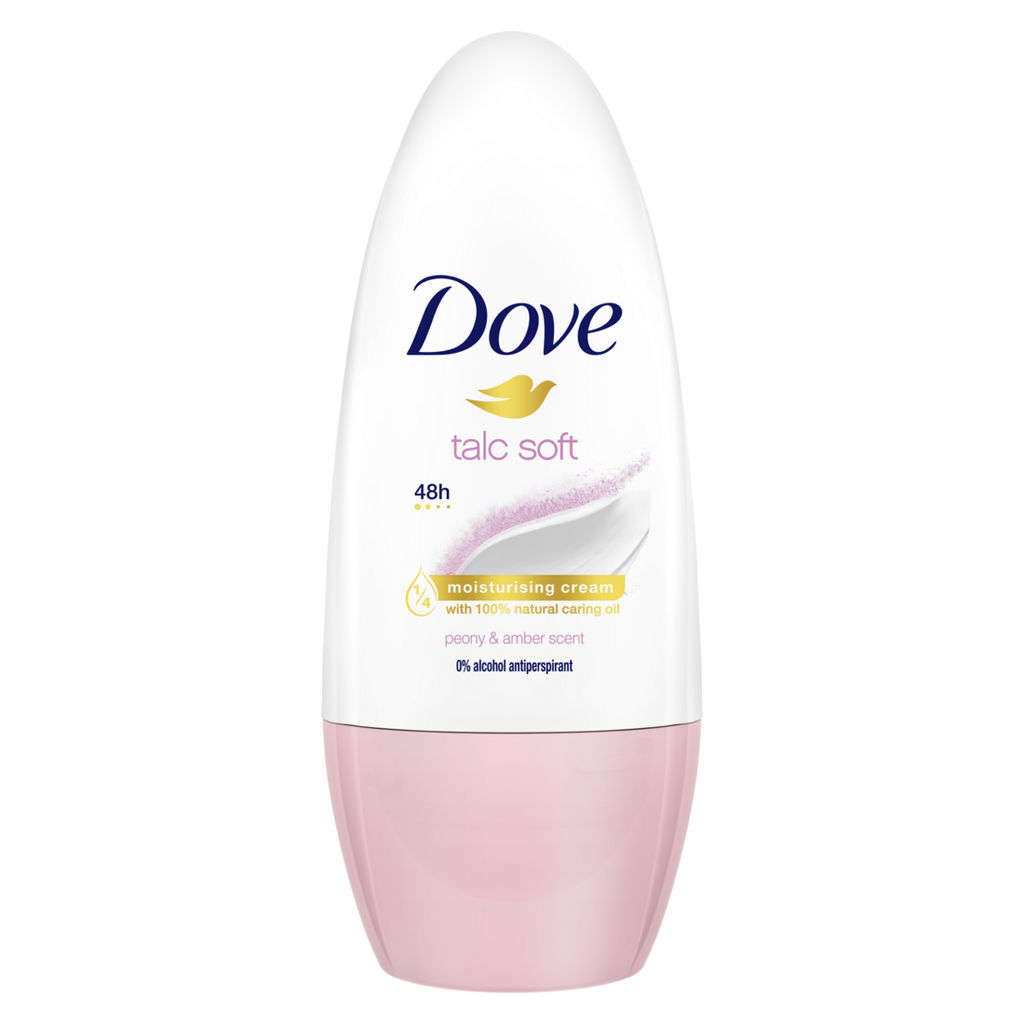 Dezodorant roll-on Dove, talc soft, 50 ml